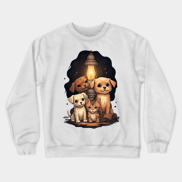 Light The Lamp Crewneck Sweatshirt by FehuMarcinArt